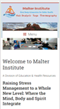 Mobile Screenshot of malterinstitute.org